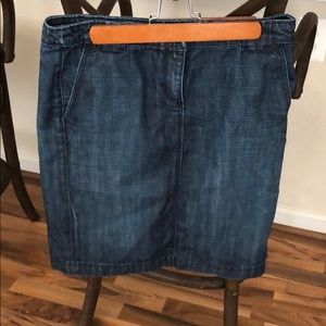 Jcrew Denim Pencil Skirt